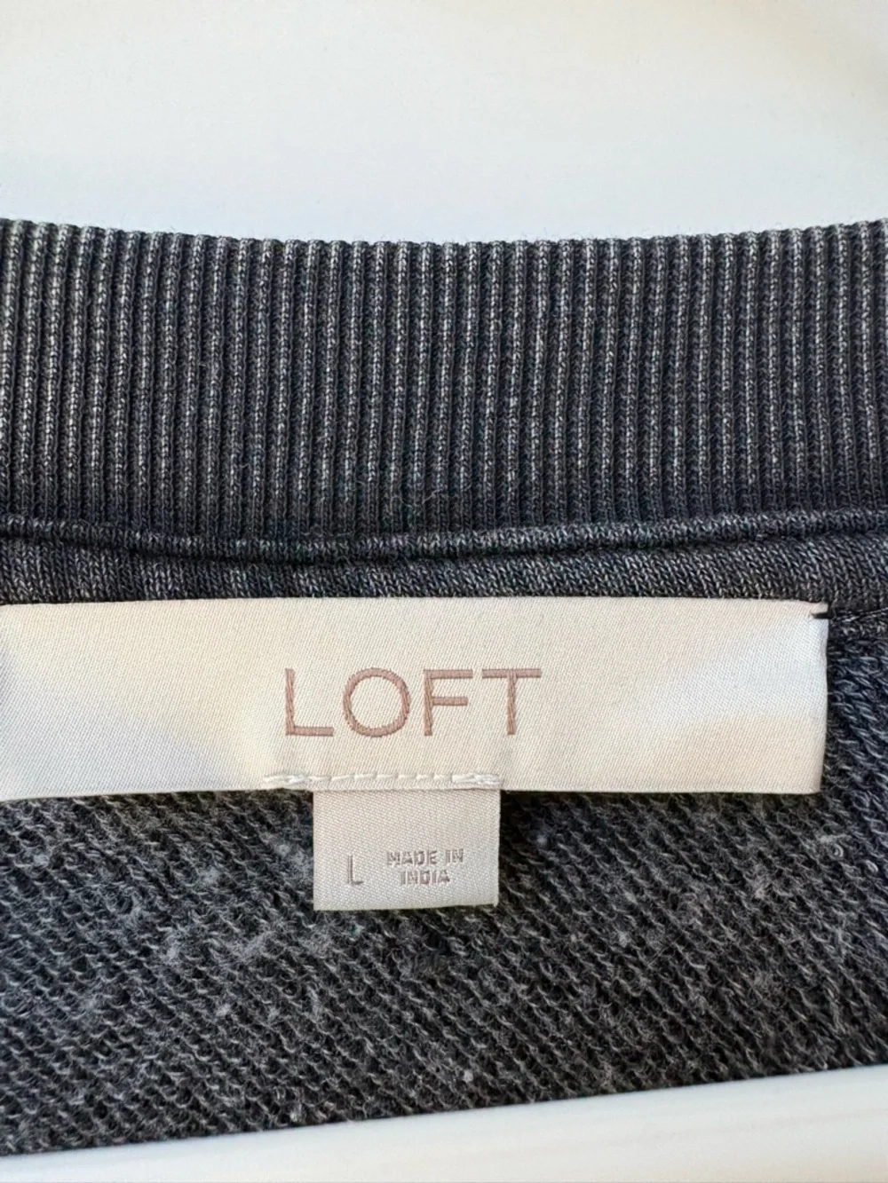 NWOT Washed Black Women's Pullover Sweatshirt - Picture 2 of 2